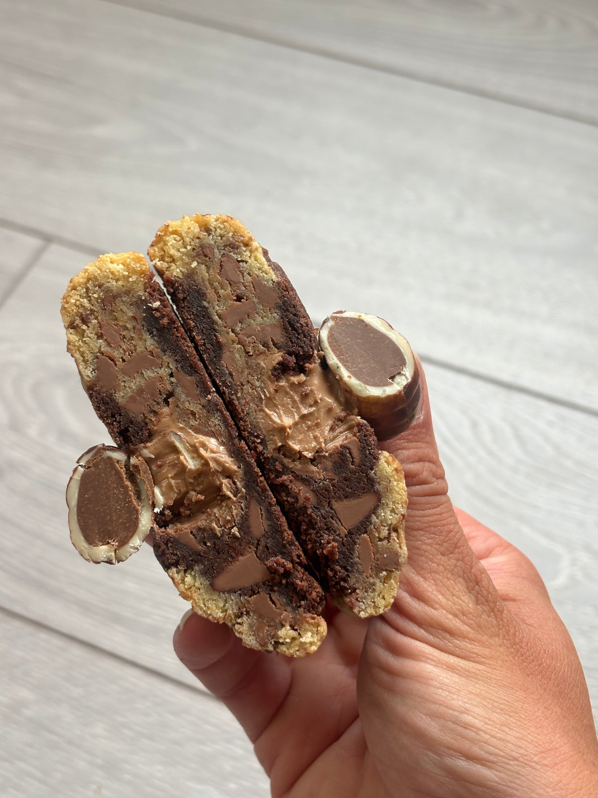 Praline Stuffed Guylian Cookie