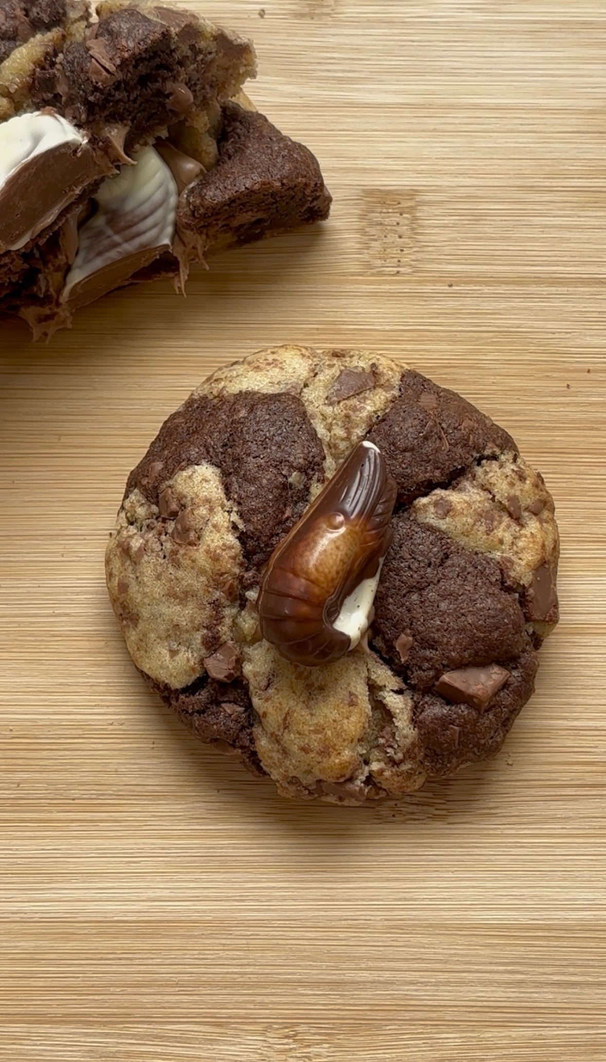 Praline Stuffed Guylian Cookie