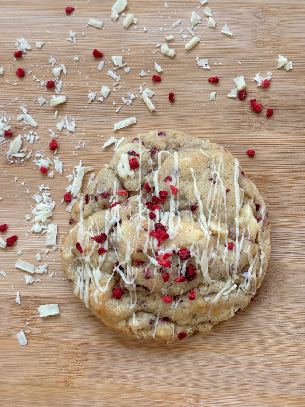 White Chocolate and Raspberry Cookie