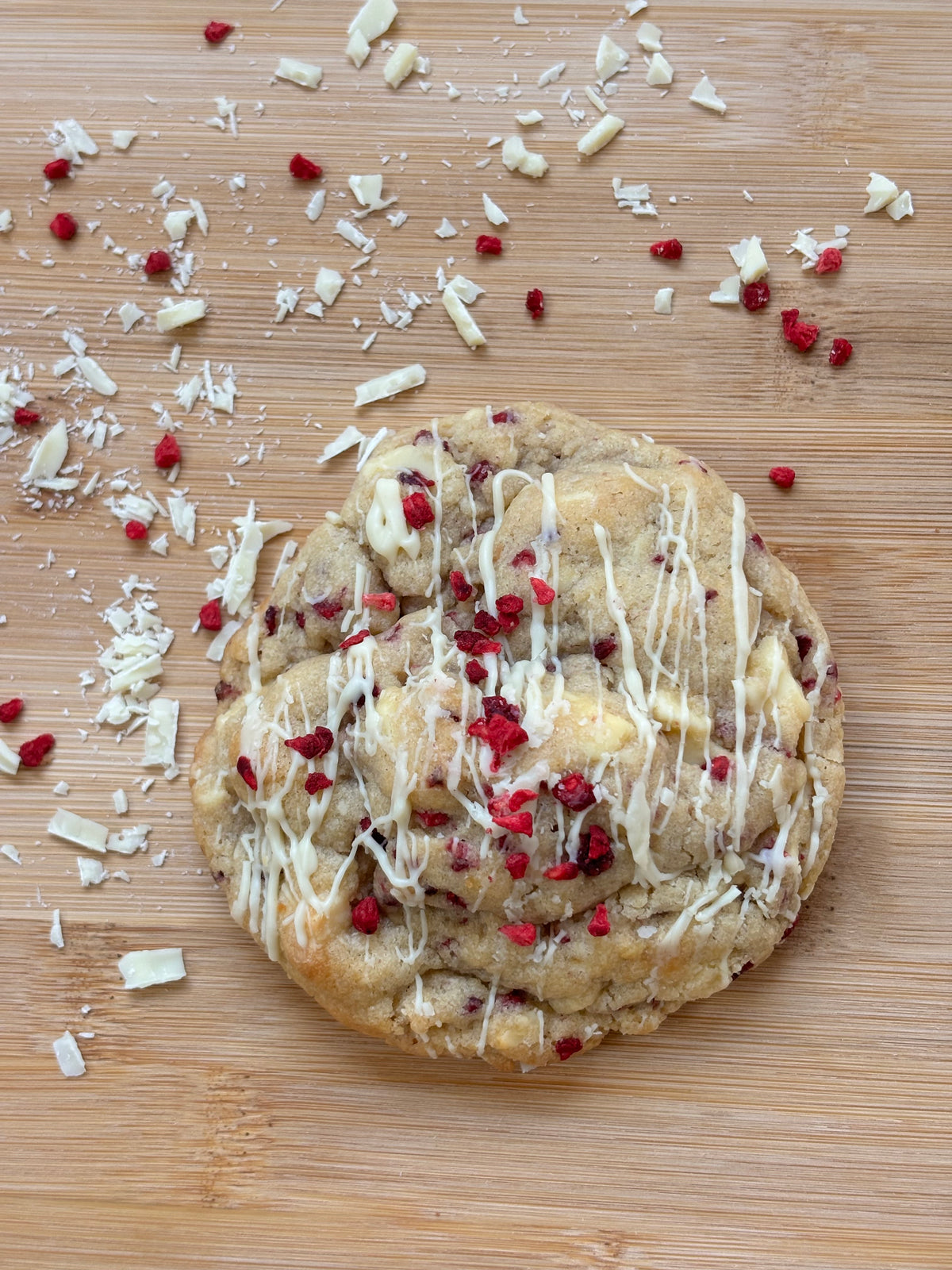 White Chocolate and Raspberry Cookie